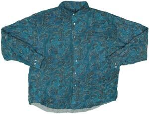 90s Vintage Abstract Silk Shirt